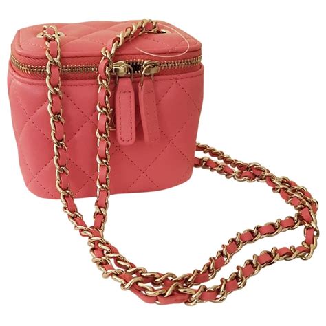 chanel pink vanity|Chanel vanity crossbody.